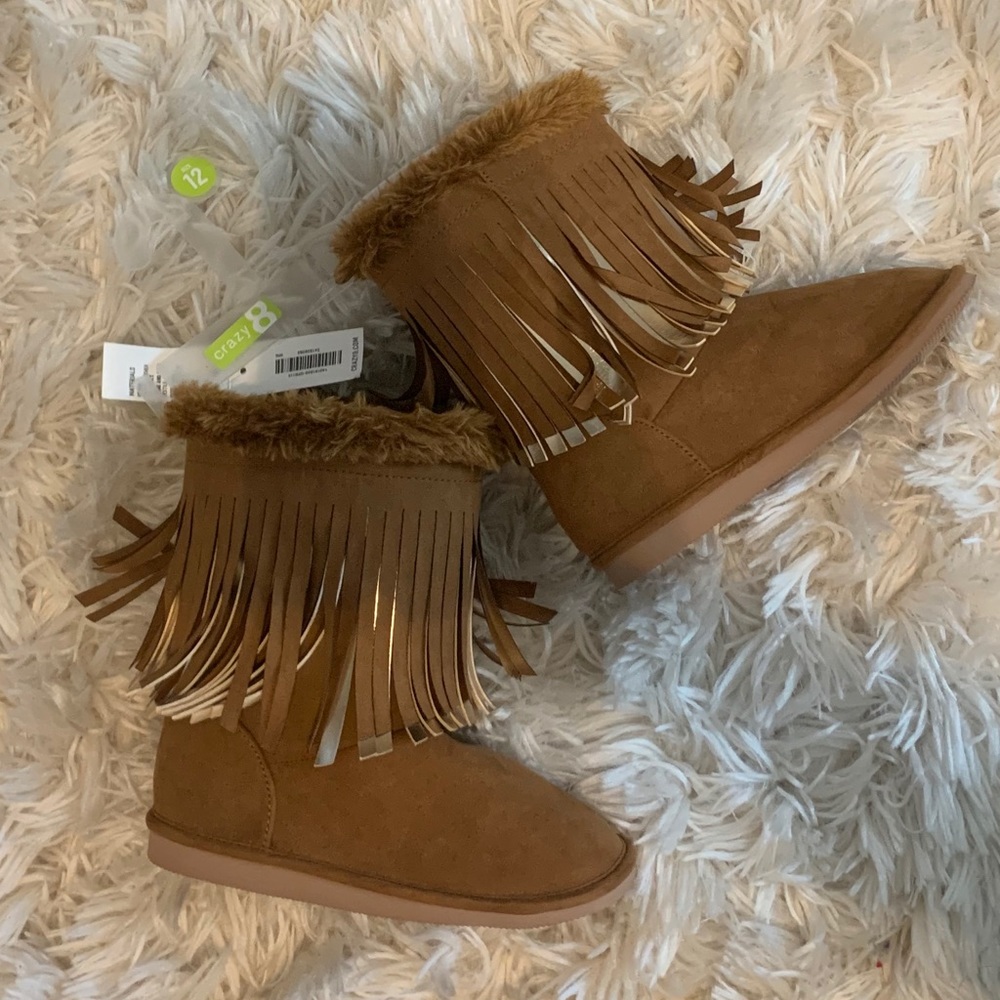 Crazy 8 Girls Fringe Boots